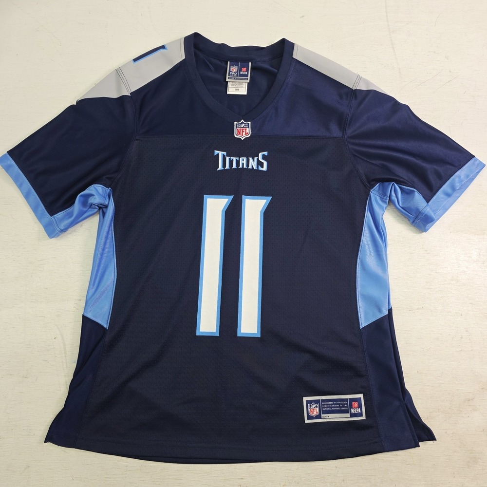 NFL Pro Line Tennessee Titans #11 A.J. Brown Blue Jersey Men's Sz‎ M EUC